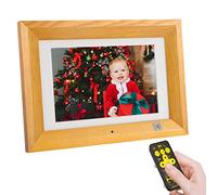 KODAK Cadre Photo Numérique 10 Pouces avec Télécommande, Bois Cadre Numérique Photo avec 8Go de Mémoire, Électronique Cadre HD pour Photos et Vidéos, Support USB, Carte SD, Auto-Rotation, Auto-on/Off