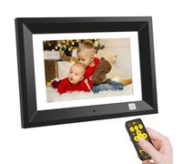 KODAK Cadre Photo Numérique 10 Pouces avec Télécommande, Bois Cadre Numérique Photo avec 8Go de Mémoire, Électronique Cadre HD pour Photos et Vidéos, Support USB, Carte SD, Auto-Rotation, Auto-on/Off