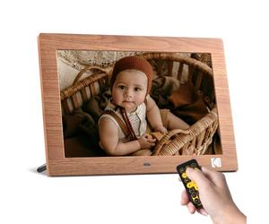 Kodak Cadre Photo Numérique 10 Pouces, Cadre Numérique Photo sans WiFi avec Télécommande, Cadre Numérique Électronique avec Écran HD IPS, Images/Vidéos/Lecteur de Musique, Mise en on/Off Automatique