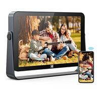 KODAK Cadre Photo Numérique 10'' Wi-FI 6, Écran Tactile Full HD 1200x1920, 32 Go, Batterie 3800 mAh, Diaporama & Musique, Météo Auto, Partage Via Wi-FI 2.4G/5G - Noir