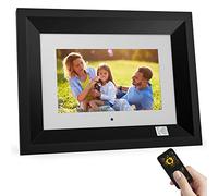 KODAK Cadre Photo Numérique 7 Pouces HD IPS Écran Smart Cadre Photo Électronique Connecté avec 4Go de Mémoire, Support USB, Carte SD, Télécommande, Calendrier, Partage d'images, Noir
