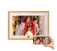 KODAK Cadre photo numérique Wi-Fi de 10 pouces avec batterie rechargeable, écran tactile HD IPS cadre photo intelligent en nuage avec 32 Go (25,4 cm, noir avec batterie)