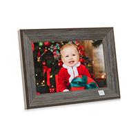 KODAK Cadre Photo Numérique WiFi Cadre Photo Numerique 10 Pouces, Cadre Numérique Photo avec HD IPS à Écran Tactile, Bois Smart Cloud Cadre Photo Connecté avec 16Go Espace, Partagez des Photos via App