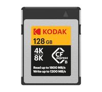 Kodak Carte Cfexpress 128 Go, Type B, Jusqu'à 1800 Mo/s en Lecture et 1200 Mo/s en écriture, Carte mémoire 128 Go pour Photographe Professionnel, vidéaste (EKMCFX128GK)