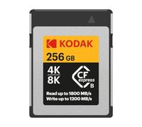 Kodak Carte CFexpress 256 Go, Type B, Jusqu'à 1800 Mo/s en Lecture et 1200 Mo/s en écriture, Carte mémoire 256 Go pour Photographe Professionnel, vidéaste (EKMCFX256GK)