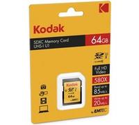 Kodak - Carte mémoire flash - 64 Go - UHS-I U1 / Class10 - 580x - SDXC UHS-I C