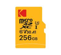 KODAK Carte Mémoire Micro SD 256GB Classe 10 - Stockage haute capacité et haute performance avec adaptateur SD, compatible smartphones, caméras, tablettes et autres appareils numériques