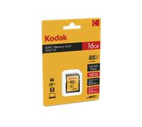 Kodak Carte mémoire SD 16 Go UHS-I U1 V10 de qualité supérieure