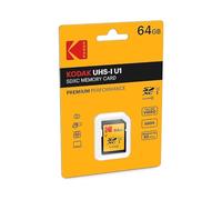 KODAK Carte Mémoire SDXC 64GB Ultra High Speed - Stockage haute capacité, vitess