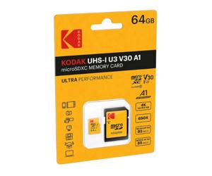 Kodak carte micro-SD 64Go USH-I U3 V30 Ultra