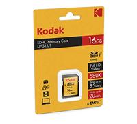Kodak Carte SD 16 Go UHS-I U1 V10 SDHC/XC – 85/25 MB/s – Full HD