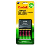 KODAK - Chargeur de Piles pour Piles AA ou AAA - K620E - Vendu avec Un Pack de 4 Piles AA / LR03 2100mAh