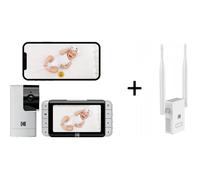 KODAK Cherish C525P Moniteur vidéo intelligent pour bébé - Amplificateur de Signal R100 offert