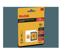 KODAK Class10 U1 Carte mémoire microSDHC - 128 GB - Avec adaptateur