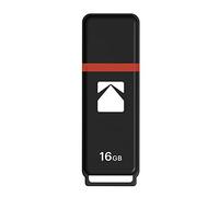 KODAK Clé USB 16Go Classic K102 - USB 2.0, Compatibilité Universelle, Lecture 15MB/s, Écriture 5MB/s, Compactes 54x12x6mm - Noir