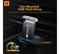 Kodak clé USB montée sur voiture 32 go 64 go 128 go USB3.2 Gen 1 Mini clé USB métal u-disque pour téléphone intelligent PC ordinateur de bureau ordinateur portable K113