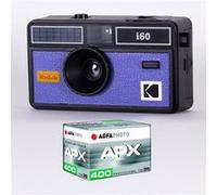 KODAK DA00259 - Pack Appareil Photo KODAK i60 et 1 pellicule 400 ISO de 36 poses, Objectif Optique 31 mm, Convient aux films ISO 200/400/800, Pour les films couleur de 35 mm - Bleu Bleu G
