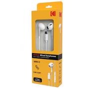 Kodak Écouteurs 210+ USB-C Son clair et puissant Blanc