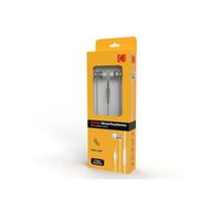 Kodak Écouteurs Boutons 170+ avec Microphone, Jack 3,5 mm, Qualité audio supérieure – Blanc