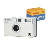 KODAK EKTAR H35 Caméra vidéo Demi-Format 35 mm, réutilisable, sans Mise au Point, léger, Facile à Utiliser (Film et Pile AAA Non Incluse) (Pack Blanc avec Film 24exp)