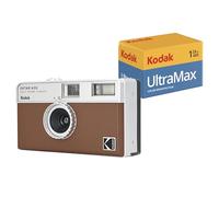 Kodak EKTAR H35 Caméra vidéo Demi-Format 35 mm, réutilisable, sans Mise au Point, léger, Facile à Utiliser (Film et Pile AAA Non Incluse) (Pack Marron avec Film 24exp)