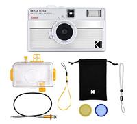 KODAK EKTAR H35N Kit Premium Appareil Photo Demi-Cadre, 35 mm, réutilisable, sans Mise au Point, Fonction Ampoule, Filtre étoile intégré, Objectif amélioré (Film et Pile AAA Non Inclus) (Argent rayé)