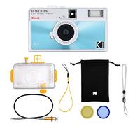 KODAK EKTAR H35N Kit Premium Appareil Photo Demi-Cadre, 35 mm, réutilisable, sans Mise au Point, Fonction Ampoule, Filtre étoile intégré, Objectif amélioré (Film et Pile AAA Non Inclus) (Bleu glacé)