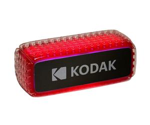 Kodak Enceinte Bluetooth - Étanche IPX6, Son Puissant 8W, Éclairage RGB, Autonomie 5h, Connexion Bluetooth V5.0 - Rouge