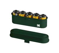 Kodak Étui pour 5 Rouleaux de Film 35 mm - Boîtier Compact en Acier rétro pour Trier et protéger Les Rouleaux de Film (Olive) (Film Non Inclus)