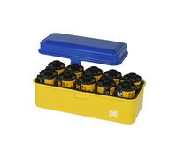 KODAK Film Case (120/135) - Boîtier Compact en Acier pour 8 Rouleaux de Film 120 ou 10 Rouleaux de Film 135, Capot Amovible, Finition Mate, Design Moderne, Protection Poussière et Humidité - Bleu