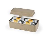 KODAK Film Case (120/135) - Boîtier Compact en Acier pour 8 Rouleaux de Film 120 ou 10 Rouleaux de Film 135, Capot Amovible, Finition Mate, Design Moderne, Protection Poussière et Humidité - Beige
