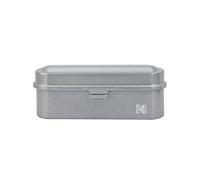 KODAK Film Case (135) - Boîtier Compact en Acier pour 5 Rouleaux de Film 135 mm, Capot Amovible, Design Années 70, Protection Poussière et Humidité - Gris