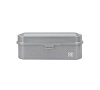 KODAK Film Case étui pour 5 rouleaux de film 35 mm-boîtier compact en acier rétro pour trier et protéger les rouleaux de film(argent)(film non inclus)
