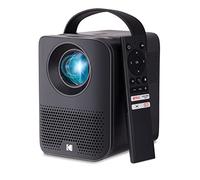 KODAK FLIK HD9 Projecteur Intelligent | Mini Film Portable intérieur et extérieur Noir avec Applications de Diffusion Android TV, Wi-FI et Bluetooth, Haut-parleurs intégrés et télécommande vocale