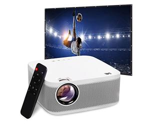 Kodak FLIK X10 Full HD Kit de projecteur multimédia | Mini système de cinéma Maison Portable Compact 1080p avec écran de Projection de 100", télécommande, trépied, câble HDMI