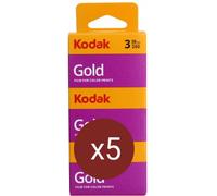KODAK Gold 135 200 Asa 36 Poses X3 - Lot de 5