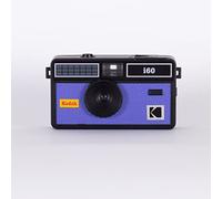 KODAK i60 - Appareil Photo Argentique Réutilisable 35 mm, Objectif 31 mm f/10, Flash Pop-Up Manuel, Compatible ISO 200/400/800, Design Rétro Léger, Viseur Optique - Bleu
