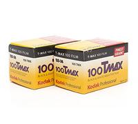 Kodak Lot de 2 films négatifs professionnels 100 Tmax Noir et blanc (ISO 100) 35 mm 36 poses (853 2848)