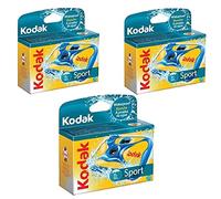 Kodak Lot de 3 caméras de Sport jetables à Usage Unique avec Film 800 Vitesses 27 expositions