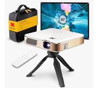 Kodak Luma 450 Kit complet de projecteur intelligent Full HD - Résolution 1080p, 150 lumens ANSI, Wi-Fi et Bluetooth - Écran jusqu'à 150" - Comprend trépied, étui de transport et écran 80"
