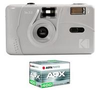 KODAK M35 - Appareil Photo Rechargeable 35mm, Objectif Grand Angle Fixe, Viseur optique , Flash Integre, Pile AAA Gris G