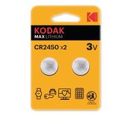 Kodak MAX KCR2450 - Batterie 2 x CR2450 - Li/MnO2 - 560 mAh