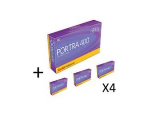 KODAK Megapack 4x 5 films couleur 120 Portra 400