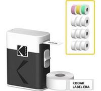 KODAK Label Era M50 Label Maker Machine Bundle, Blanc (Imprimeur avec 1 Rouleau Autocollant Label + 12 Rouleaux, Blanc 9 Rouleaux, Rose/Vert/Jaune 1 Rouleau chacun)