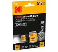 KODAK MICRO SD 512GB UHS-II U3 V60 CARTE MÉMOIRE PERFORMANCE ULTRA