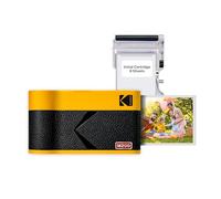 Kodak Mini 2 Era 4PASS Imprimante Photo Portable (5,3x8,6cm) (Jaune, Imprimante Photo + Paquet avec 68 Feuilles)