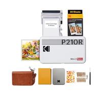 KODAK Mini 2 Retro 4PASS Imprimante Photo Mobile (5,3 x 8,6 cm) - Coffret Cadeau avec 38 Feuilles, Blanc