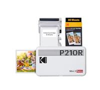 KODAK Mini 2 Retro Cadeau Noel - Imprimante Photo Portable (5,4 x 8,6 cm) + Blanc, 38 Feuilles