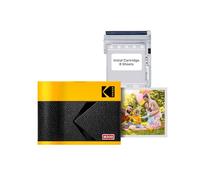 KODAK Mini 3 Era 4PASS Imprimante Photo Portable (7,6x7,6cm) (Jaune, Imprimante Photo + Paquet avec 68 Feuilles)