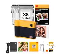 KODAK Mini 3 Era Imprimante Photo 7,6x7,6cm, Coffret, 38 Feuilles, Jaune